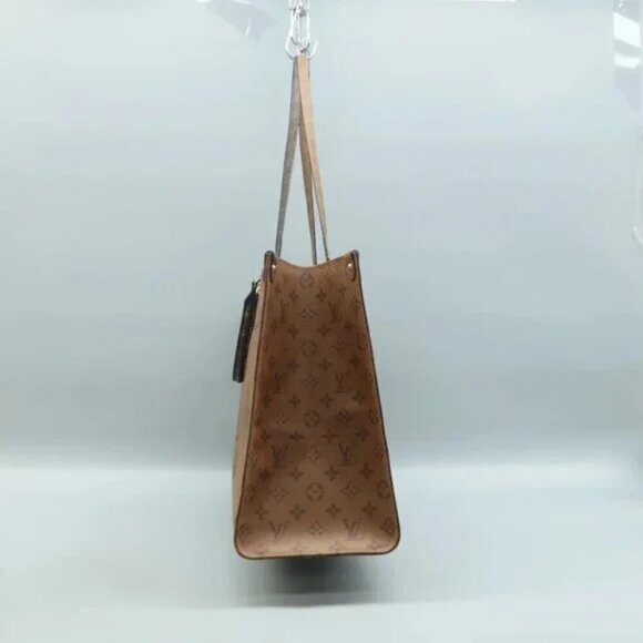 Authentic Louis Vuitton Onthego GM Brown Monogram Canvas Satchel 1699-08282024 - Picture 4 of 12